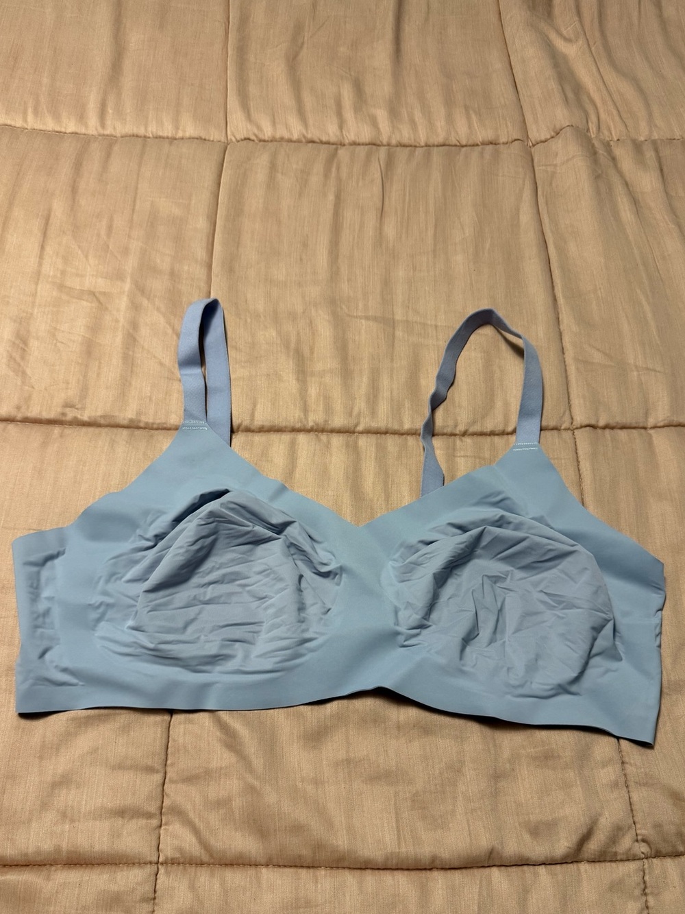 knix Light Blue Seamless Wireless Bra size 8+